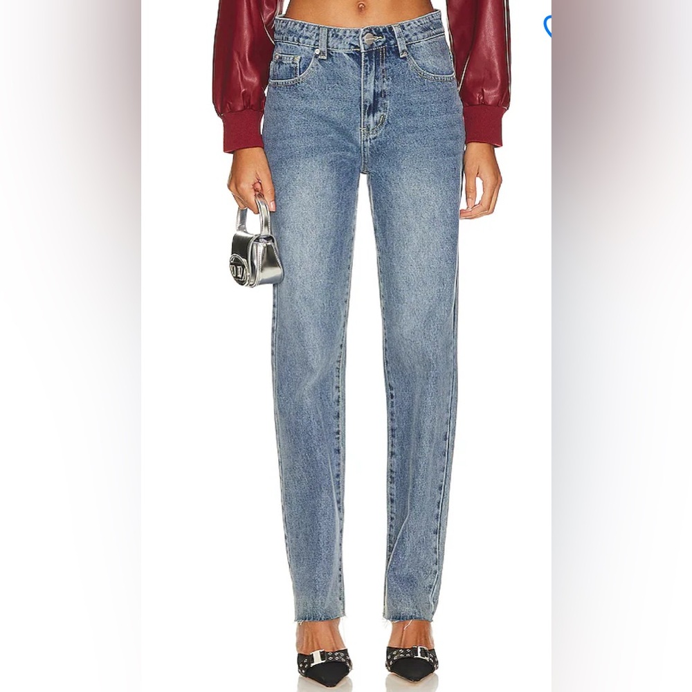 superdown Blue Straight Leg Jeans
